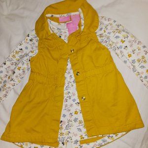 Issac Mizrahi 2pc shirt & vest